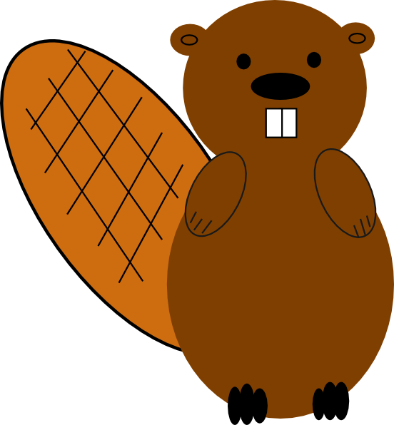 Beaver No Smile Clip Art At Clipart - Beaver Clipart Transparent (552x596)