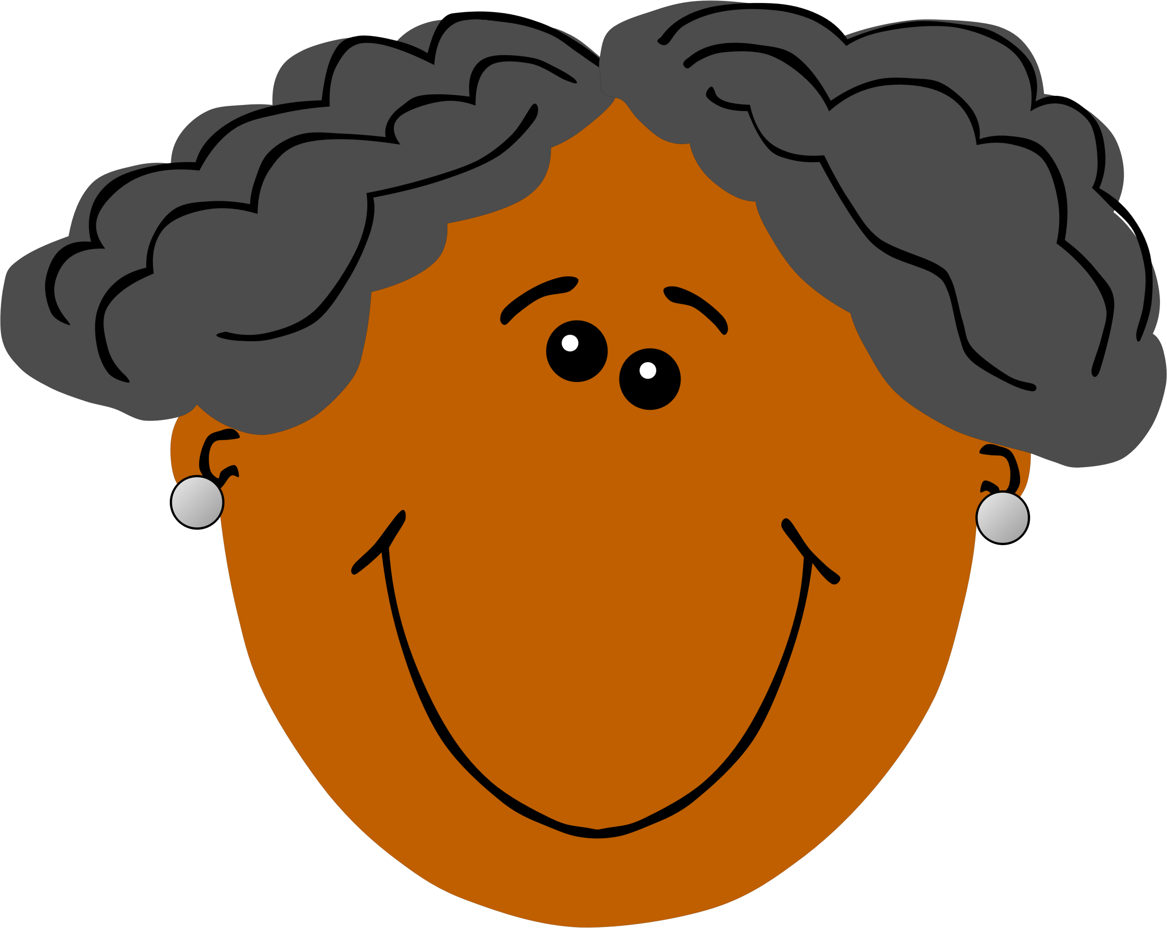 Clipart Grandma With Dark Skin - Black Grandma Clipart (2303x1830)