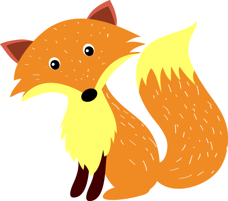 Red Fox Cartoon Illustration - Tranh Vẽ Con Cáo (773x680)