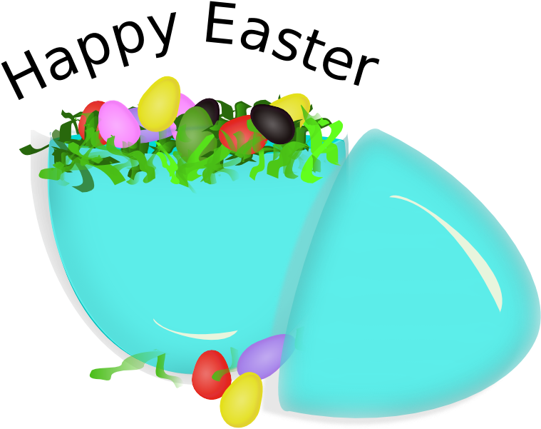 Clipart - Happy Easter - Happy Easter Egg Mugs (800x628)