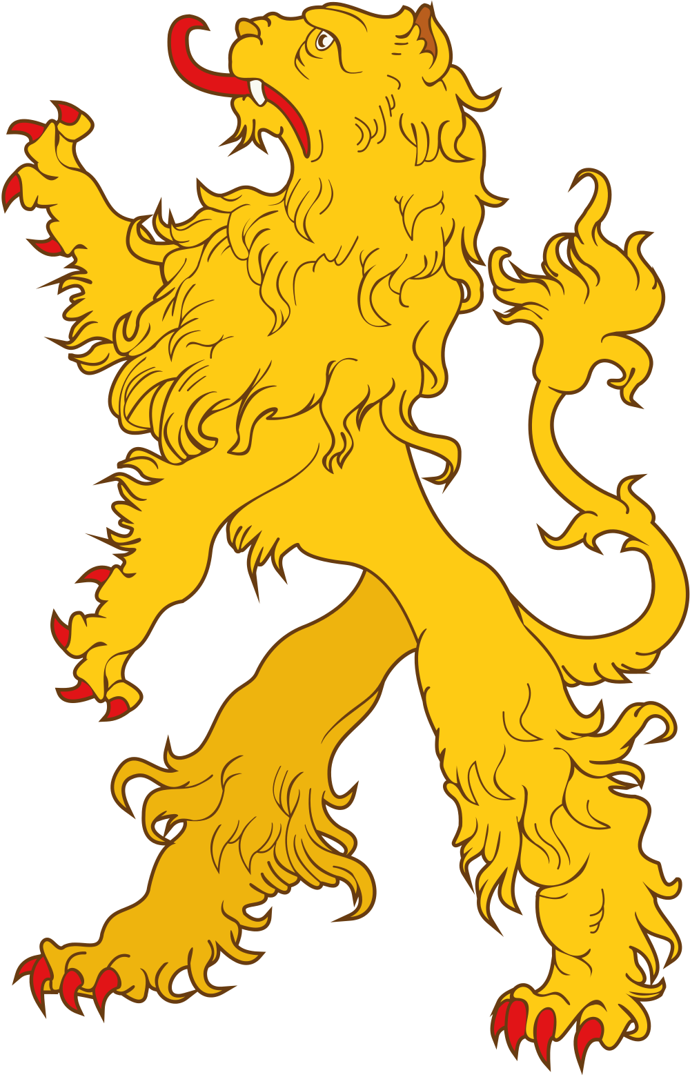 Heraldic Lion - Supporters Coat Of Arms Lion (1000x1561)
