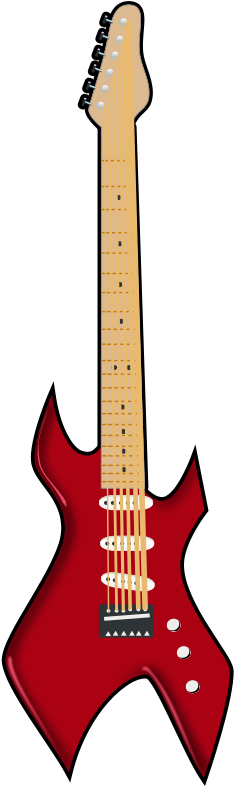 Similar Clip Art - Red Electric Guitar Clip Art Png (456x800)