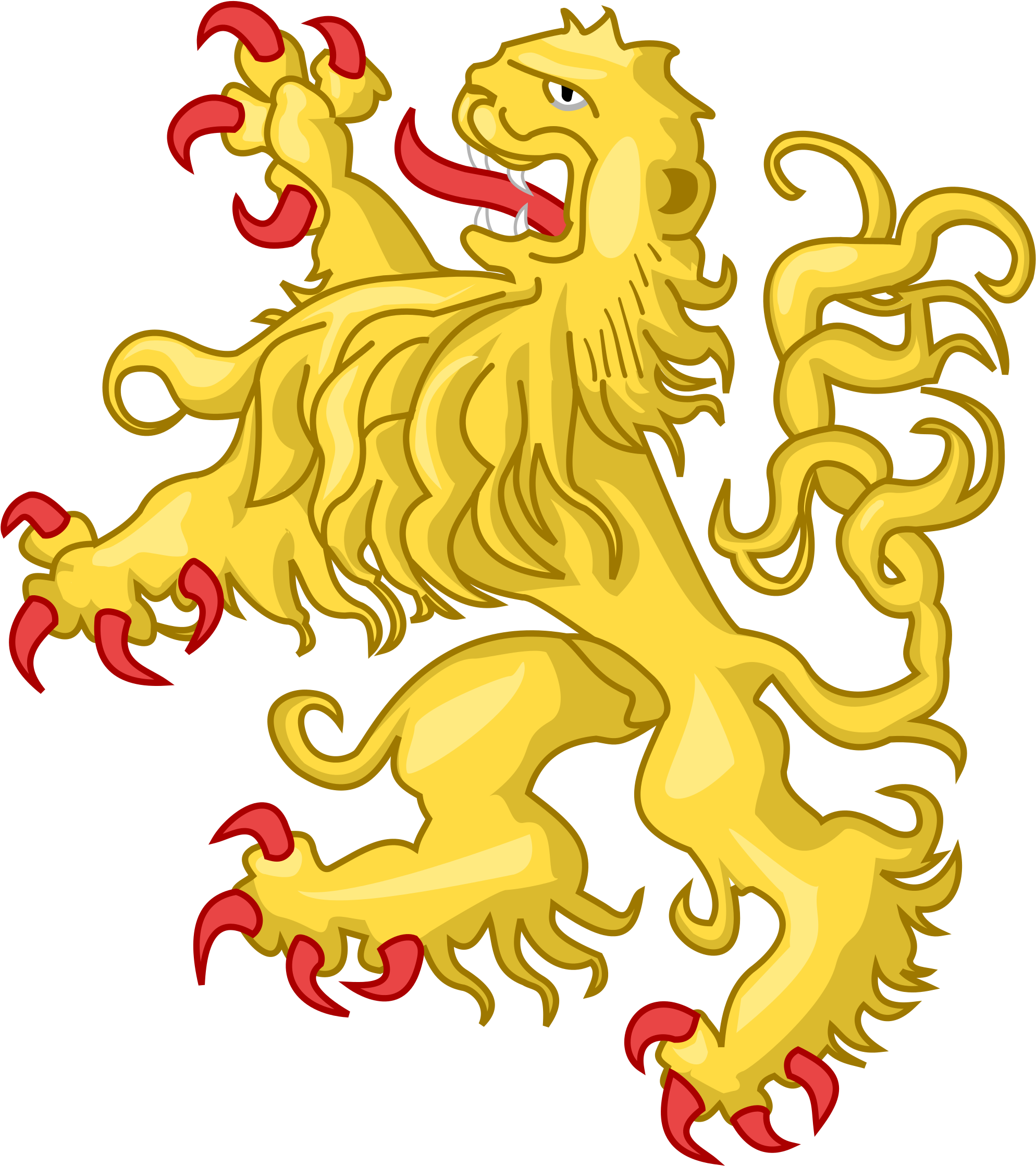 Open - German Rampant Lion (2000x2245)