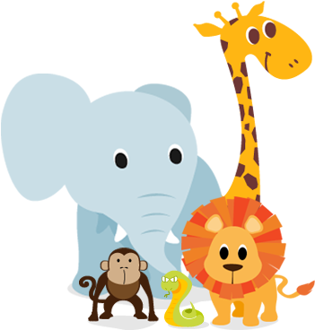 Safari Animalitos Png - Animalitos Safari Png (425x410)