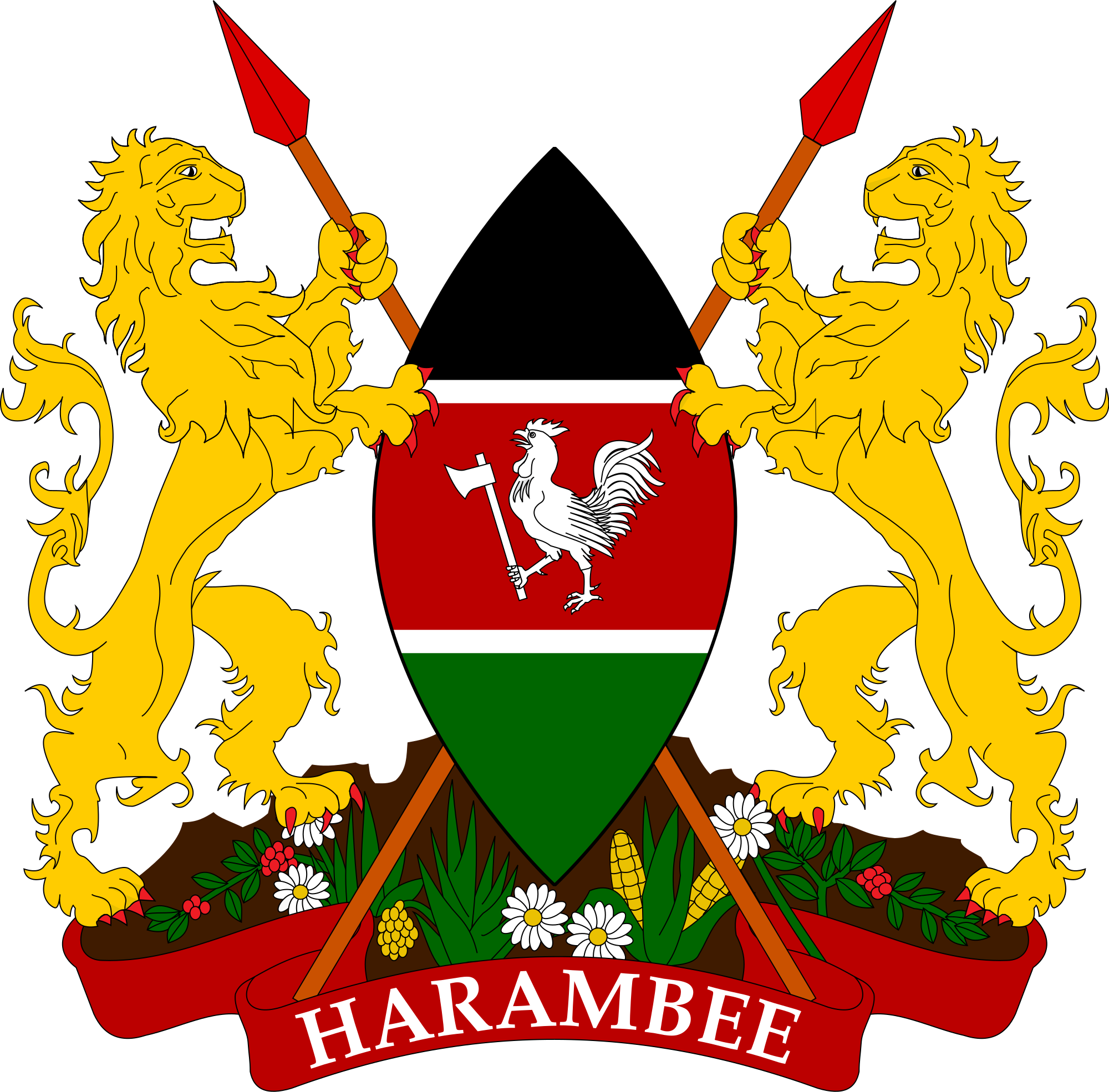 Open - Kenyan Coat Of Arms (2000x1970)