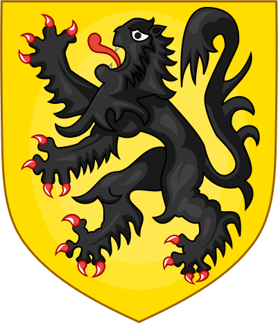Arms Of Flanders - Flanders Coat Of Arms (401x468)