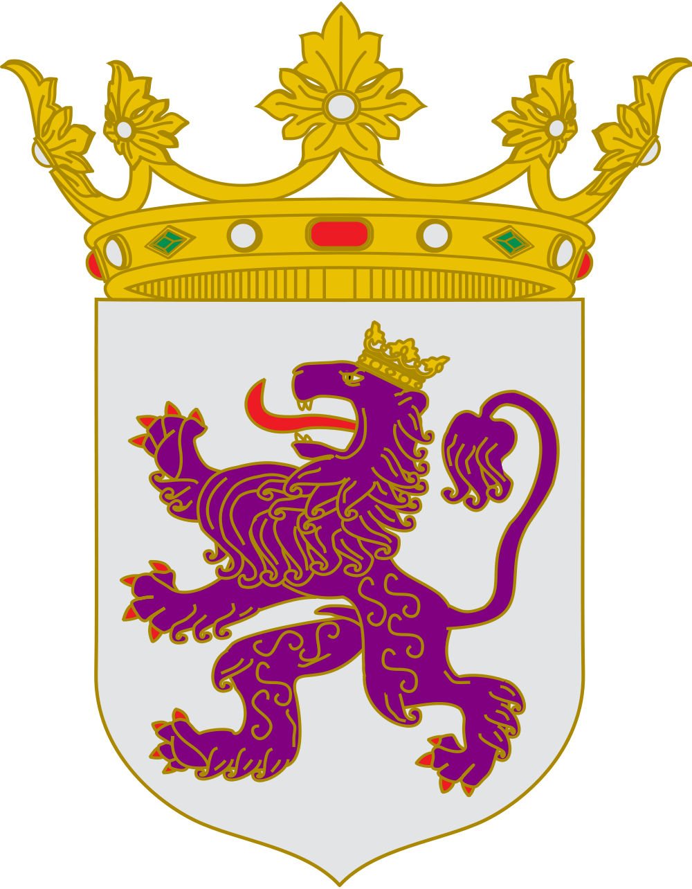 Flag, Coat Of Arms - Leon Coat Of Arms (1000x1284)