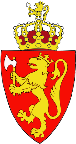 Coat Of Arms Of Norway - National Emblem Of Norway (300x511)