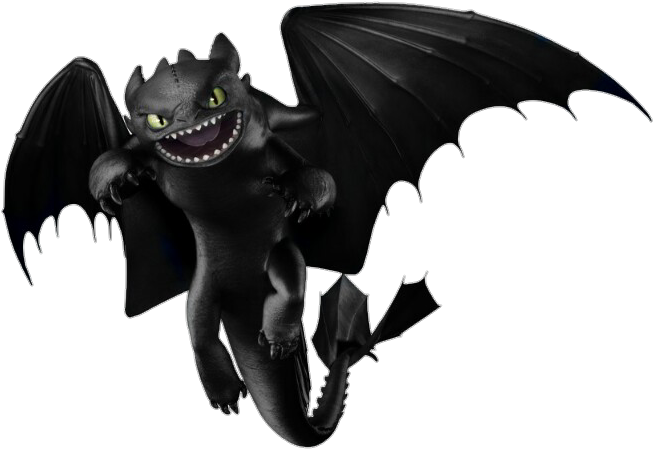 Night Fury - Train Your Dragon Night Fury (707x464)
