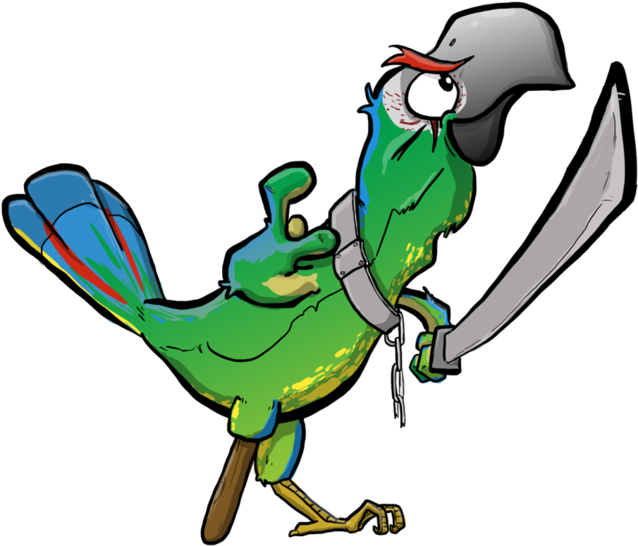 Squaks The Pirate Macaw By Gorosaurus - Squaks The Pirate Macaw By Gorosaurus (972x822)