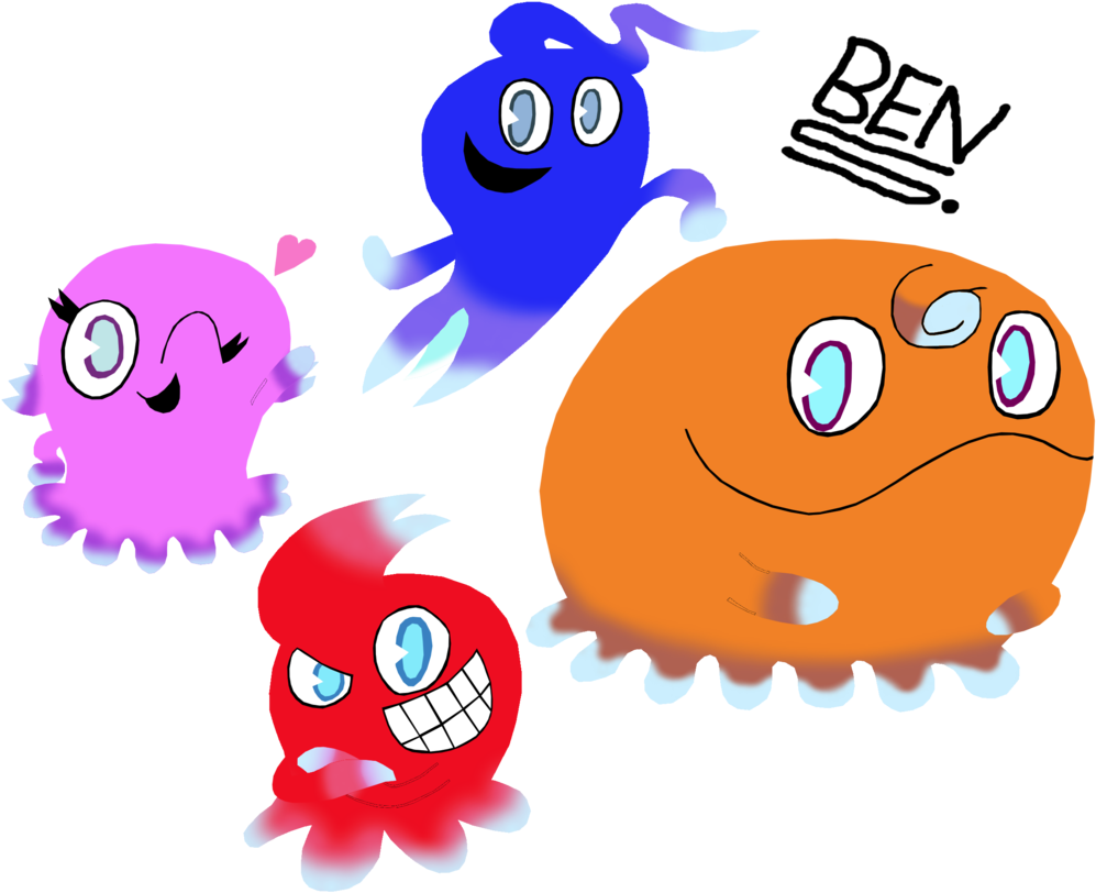 Democomics Blinky, Inky, Pinky And Clyde By Democomics - Pinky Blinky Inky And Clyde (1024x837)