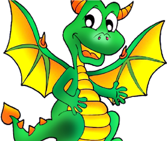 Dragon Clipart Cartoon - Cartoon Dragon (640x480)