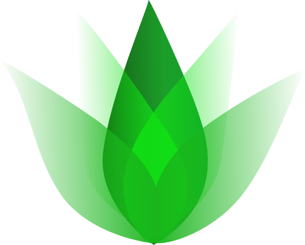 Lotus Green Clip Art At Clkercom Vector Online Royalty - Ayurveda Symbol Clipart (600x482)