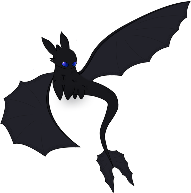 Night Fury Chibi By Dust In The Universe On Deviantart - Illustration (877x910)