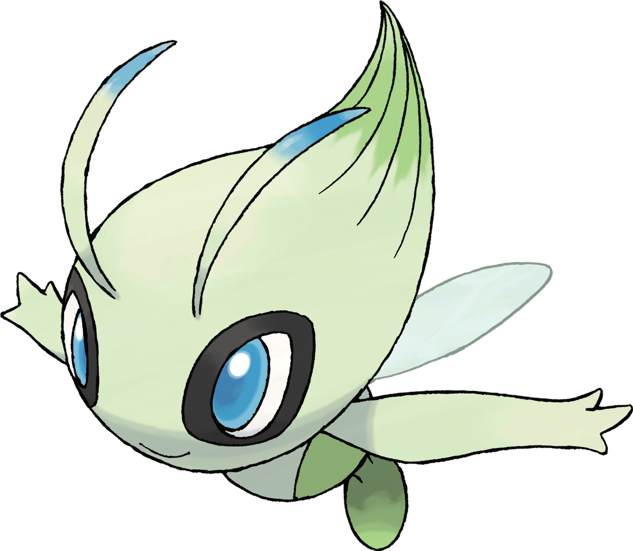 "celebi, The Psychic Grass-type Pokemon - Grass Type Legendary Pokemon (1280x1280)