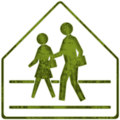 School Zone Icon Clipart - School Street Sign (512x512)