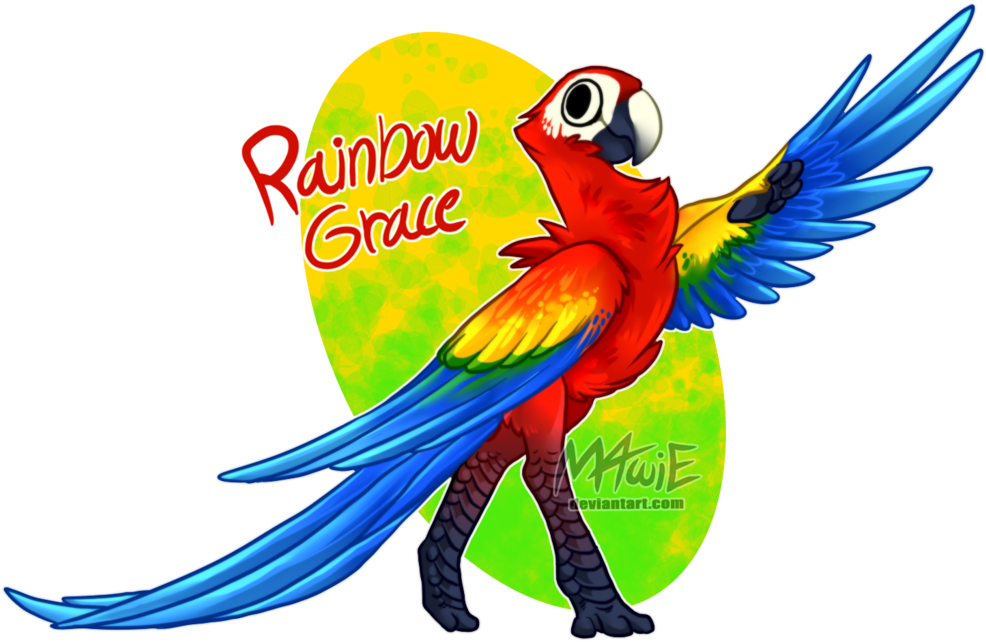 Rainbow Grace By M4wie - Macaw (1024x662)