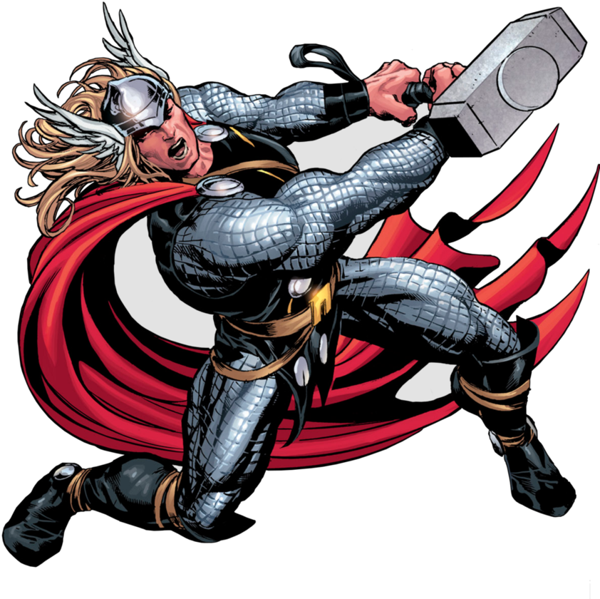 Thor Odin Loki Superhero Comics - Thor Mike Deodato (855x934)