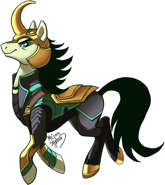 Pony Loki By Megsyv - Loki As A Pony (600x659)