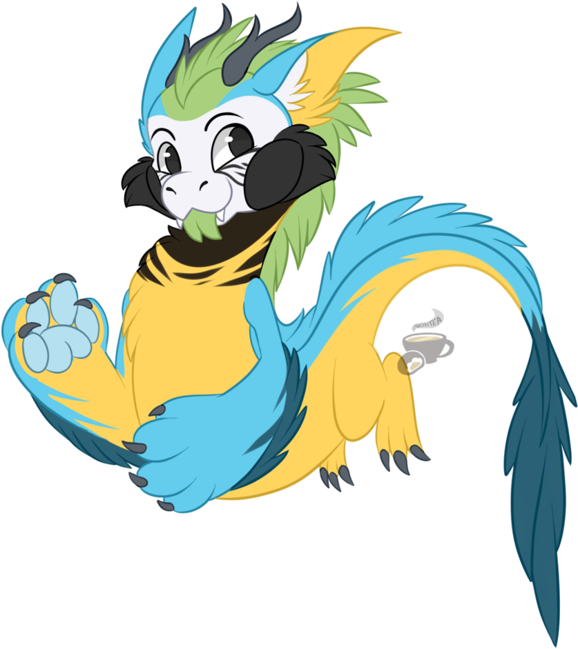 Blue And Gold Macaw Kirichu By Mochiteaa - Blue-and-yellow Macaw (845x945)