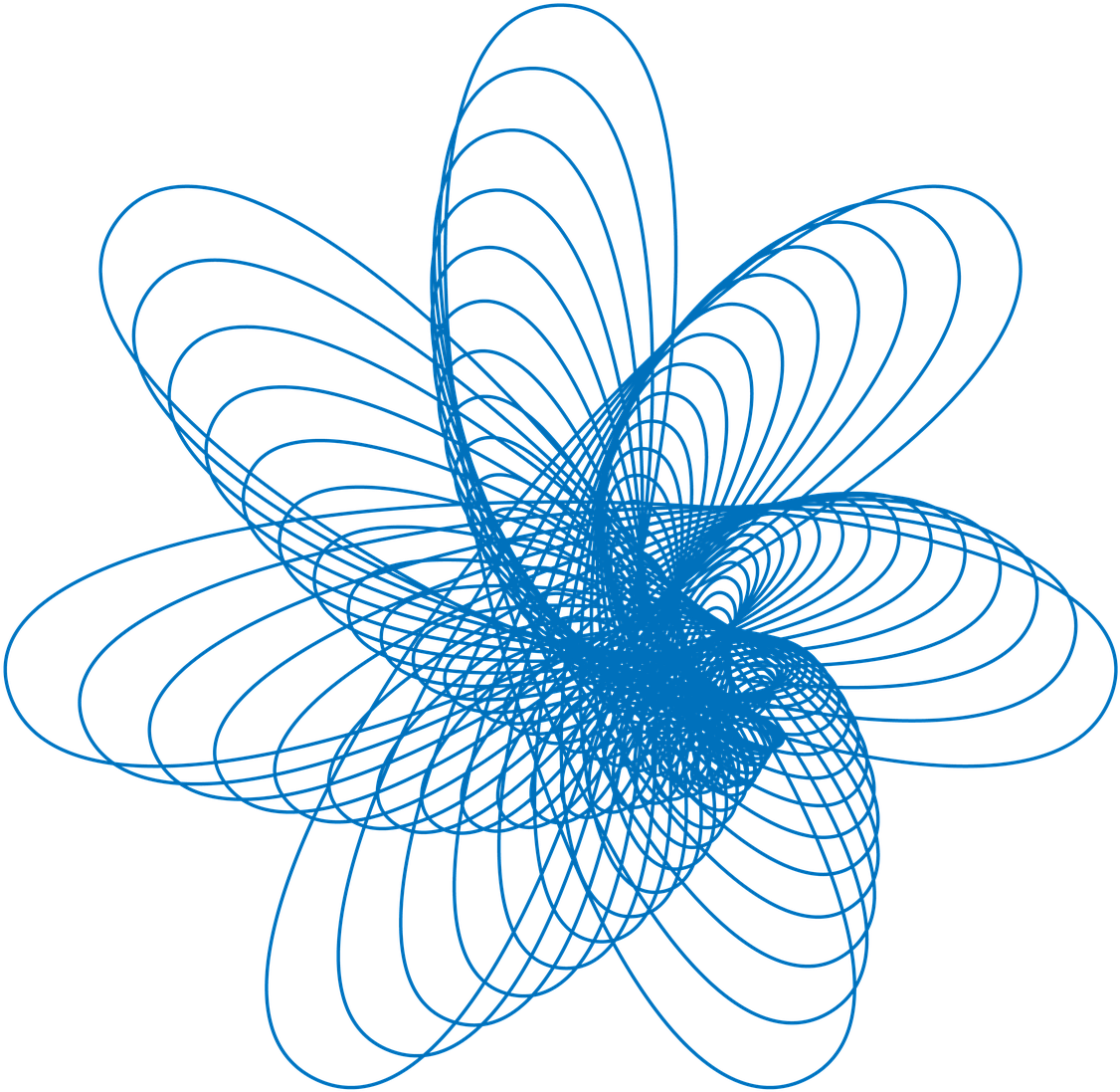 Spirograph Pattern Drawing Png Image - Spirograph Blue (1280x1280)