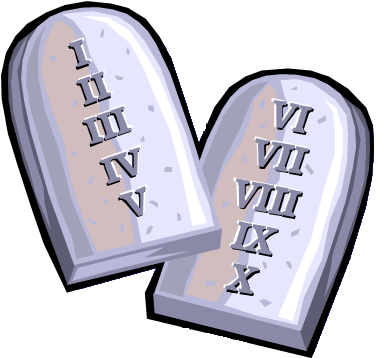 4 Judged Trail Ride - Ten Commandments Png Clipart (550x392)
