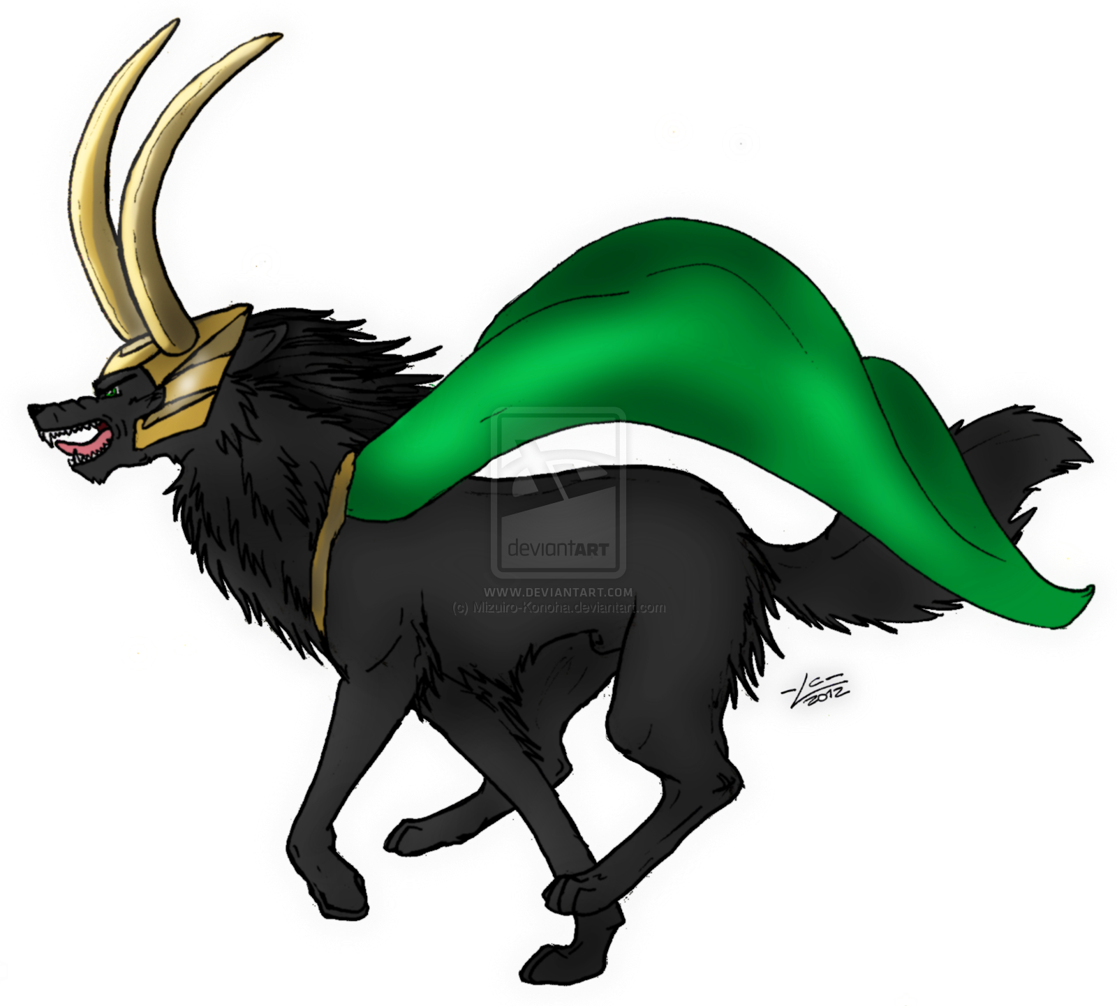 Loki Eyes Seemed To Glow An Ice Blue "indeed He Has - Loki As A Wolf (1600x1442)