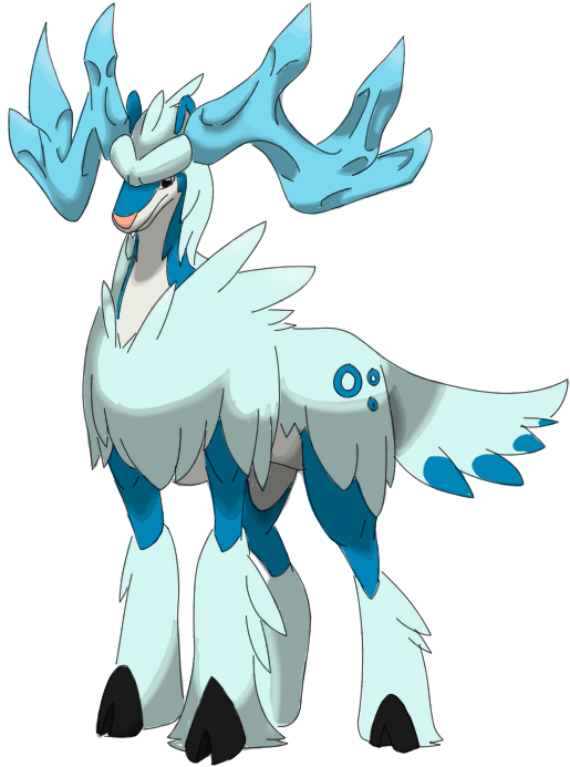 Antlerice By Deejaysart1993 - Fakemon Ice Legendary (580x729)