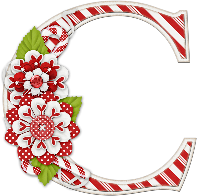 Ornament - Letter C Christmas Craft (789x800)