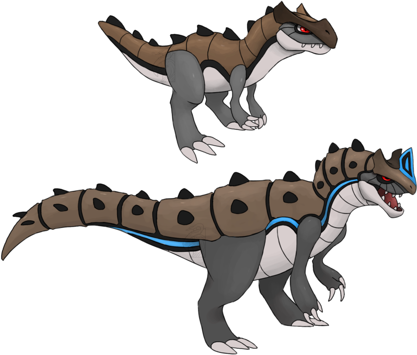 Dinosaur Fakemon By Promilie On Deviantart - Dinosaur Fakemon (900x764)