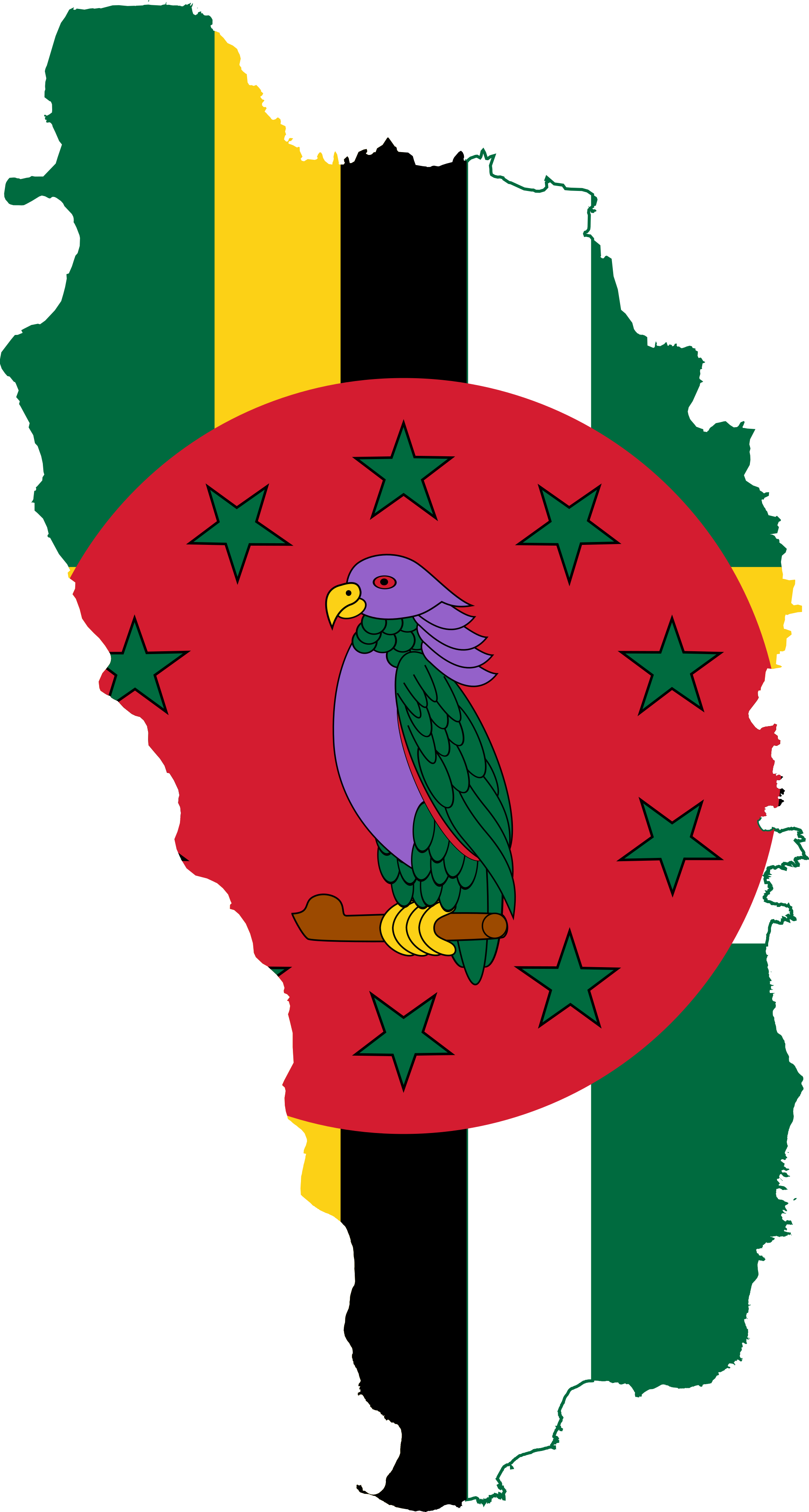 Open - Dominica Flag Map (2000x3738)