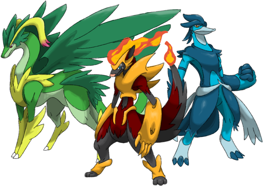 Outregis Starters By Deejaysart1993 - Fakemon Starters (900x633)