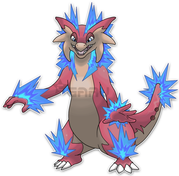 The Iguana Fakemon By Neliorra - Monstermmorpg (600x600)
