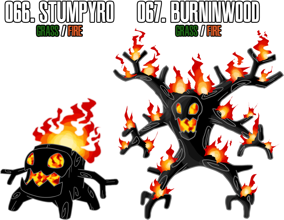 67 By Drcrafty - Fire Grass Type Pokemon (1000x778)