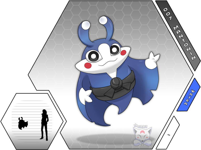 Mantonin By Neliorra - Fakemon Steel Ghost (900x655)