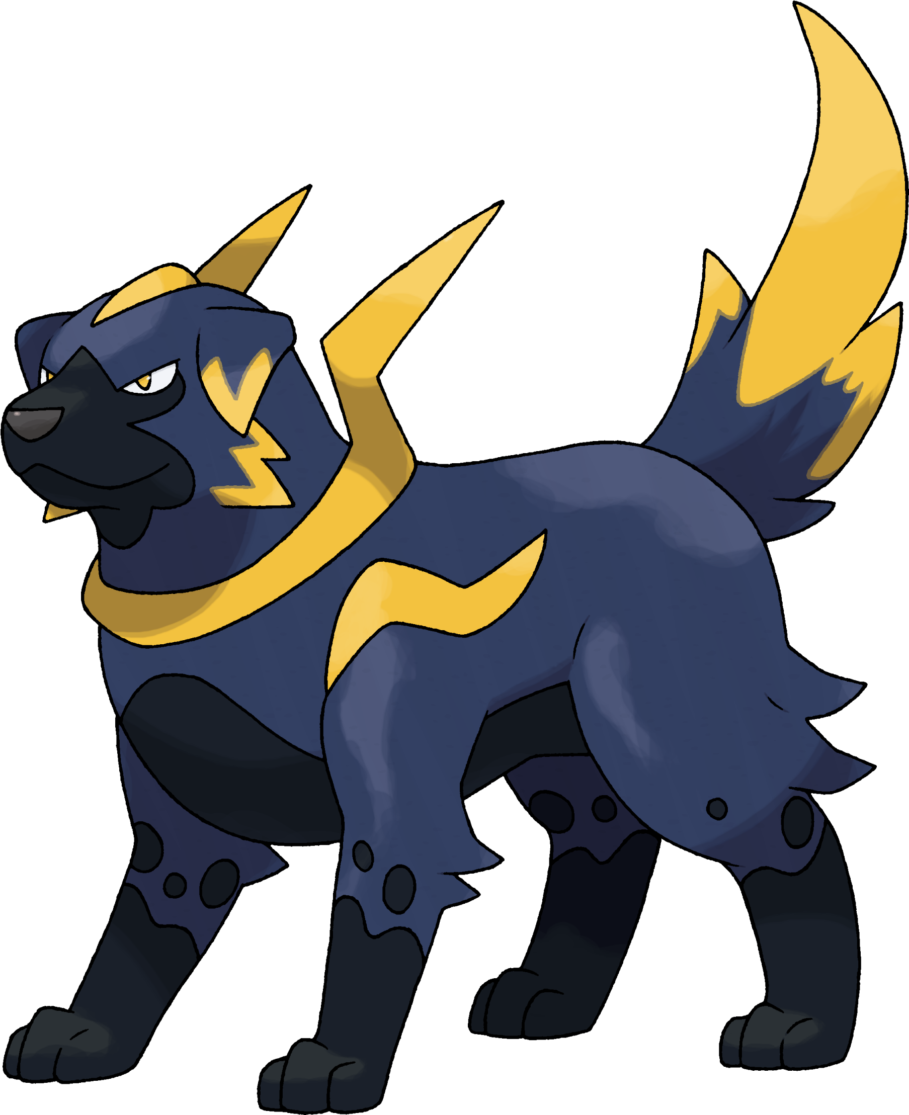 Hurricanine Water Electric - Fakemon Electric Dog (2216x2216)