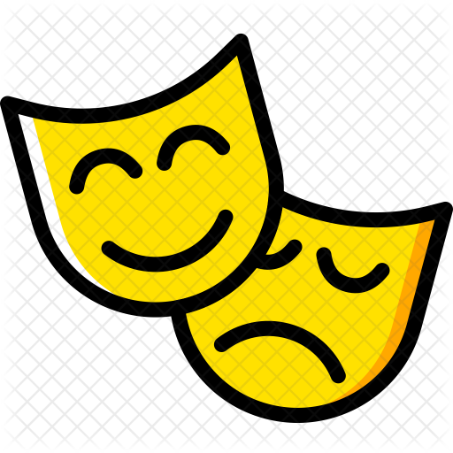 Drama Icon - Theater Symbol White Png (512x512)