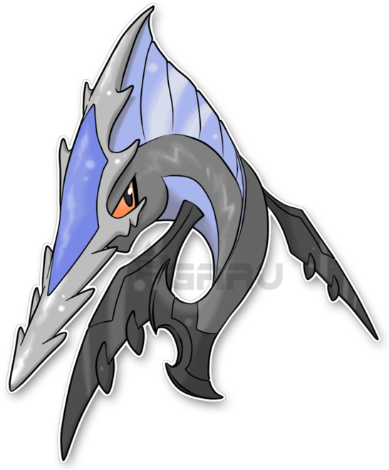 The Sawshark Fakemon By Neliorra - Pokemon Sun And Moon Water Pokemon (600x672)