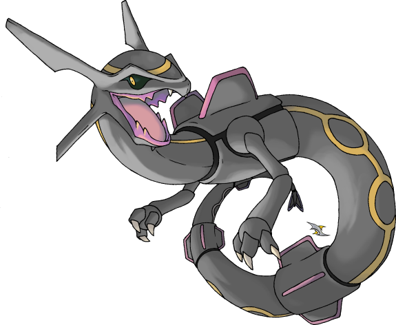 Nick - Avazard - Pokemon Shiny Rayquaza Png (575x472)
