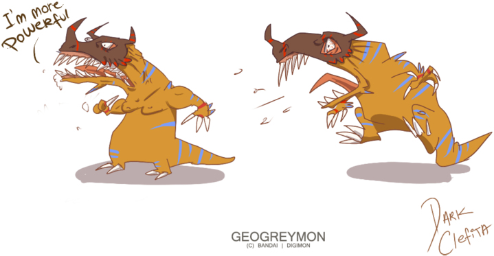 Derpymon Geogreymon By Dark-clefita - Comics (900x525)