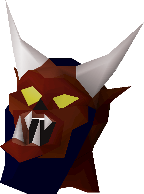 Greater Demon Mask Detail - Osrs Goblin Mask (583x785)