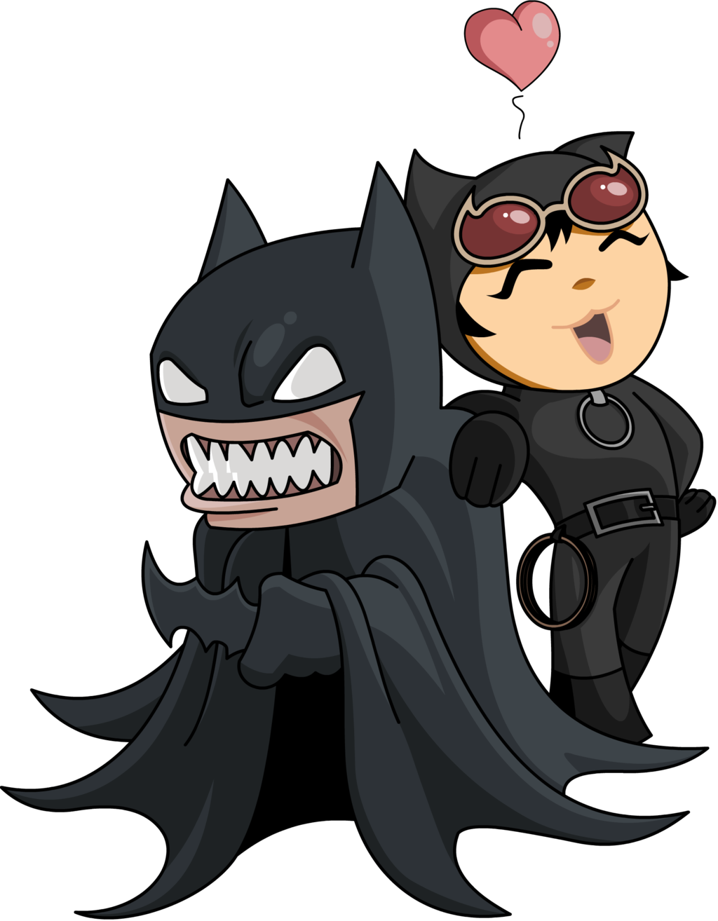 Catwoman Clipart Loki - Catwoman And Batman Cartoon (1024x1314)