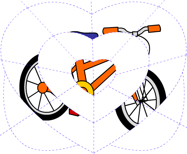 18 Bicycle Coloring For Kids With Paint Missing Parts - 18 Bicycle Coloring For Kids With Paint Missing Parts (625x516)