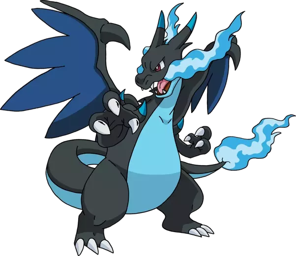 And They Become So Cool Mega Charizard X Is My Favourite - Pokemon Mega Charizard X (602x521)