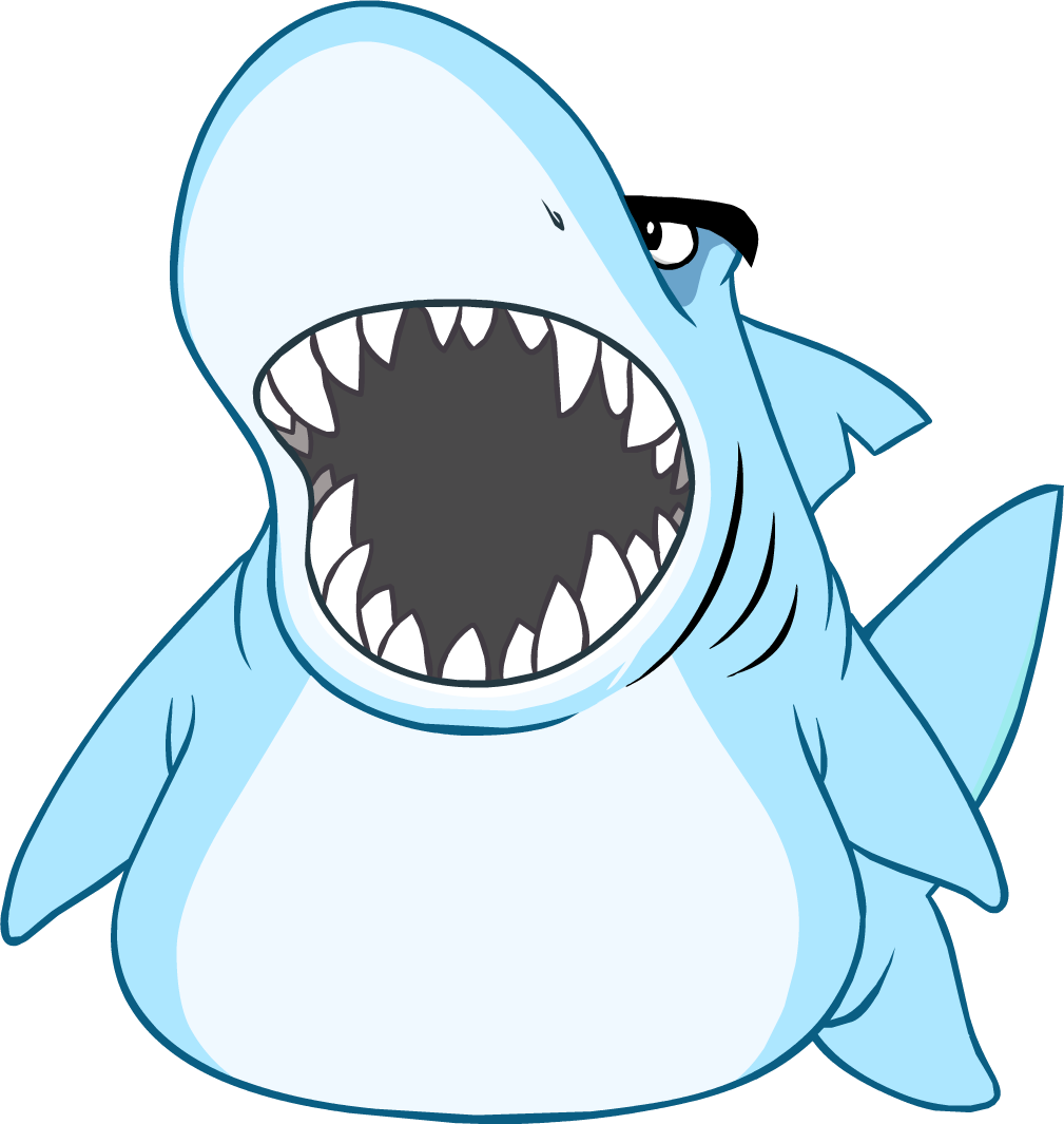 Sharks' Mascot Costume - Shark Costume Club Penguin (1009x1065)