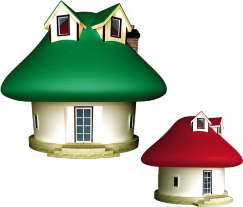 Mushroom House 591*591 Transprent Png Free Download - Mushroom House 591*591 Transprent Png Free Download (591x591)