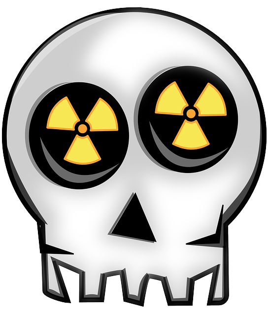 Radioactive Skull, Atom, Energy, Nuclear, Power, Radioactive - Nuclear Power Plant Logo (636x720)