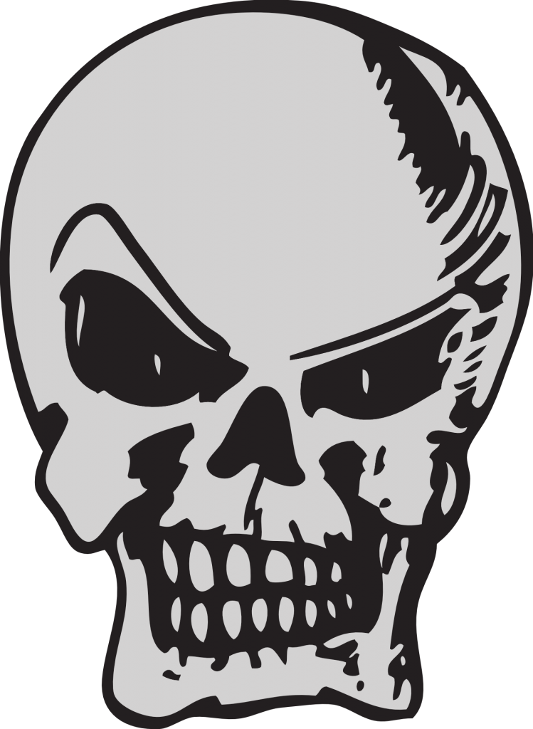 Grinning Drawing, Design, Skull, Halloween, Smile, - Skull Smile Png (749x1024)