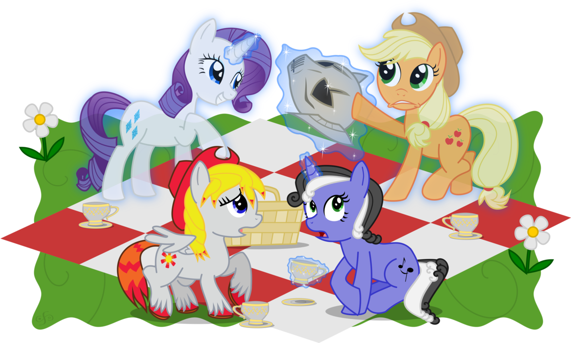 Sunset Rose And Friends By Christhes - Cartoon (1140x701)