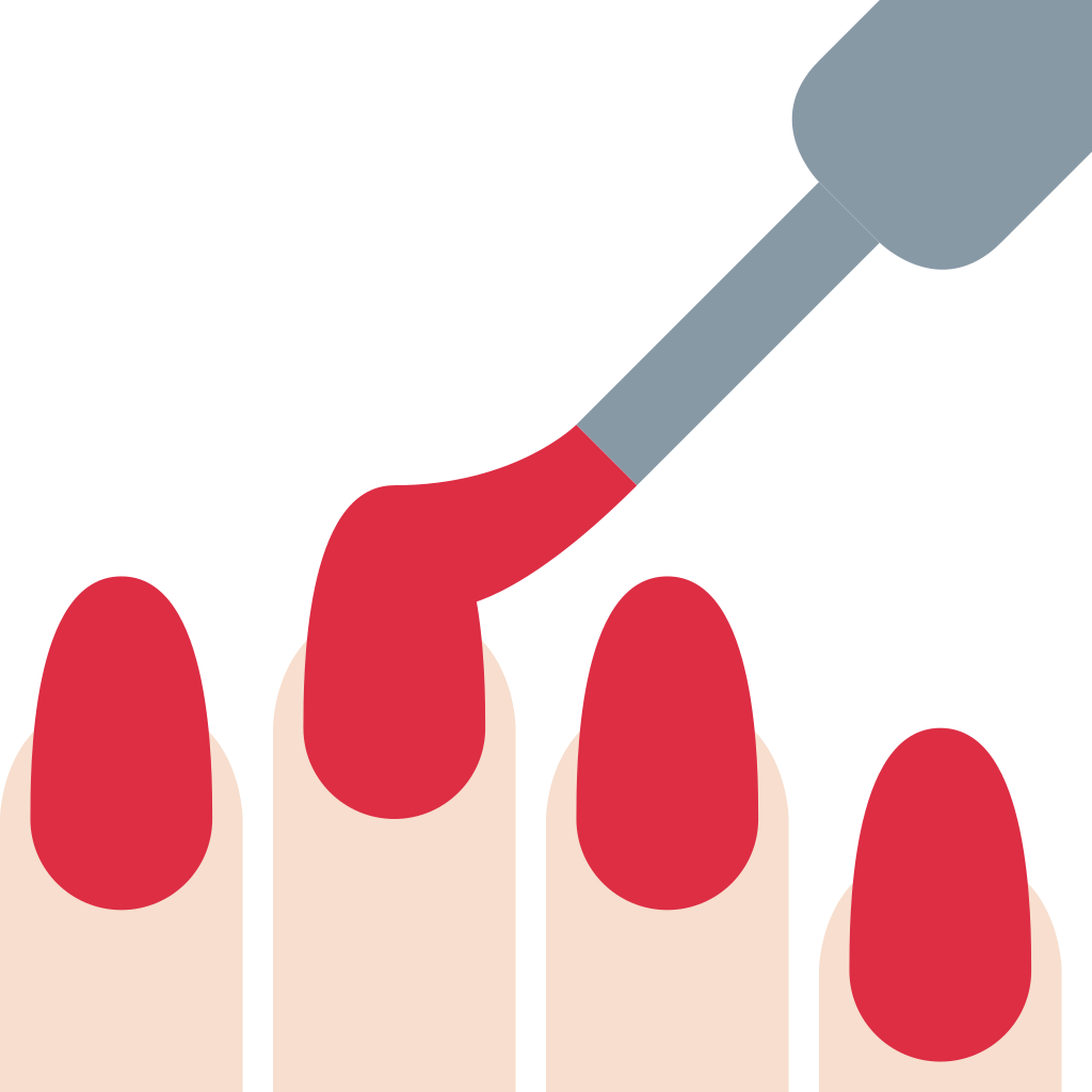 Basic Manicuring - Red Nails Clip Art (1024x1024)